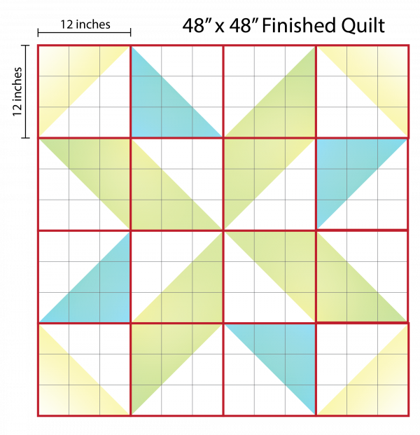 How to Supersize Quilt Blocks : Pinwheel Graph Paper