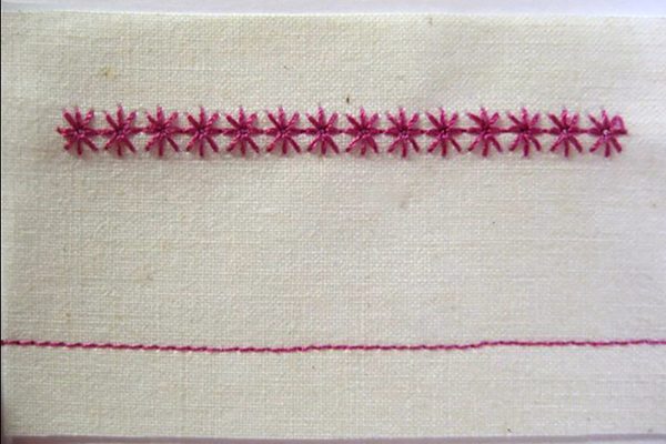 BERNINA sample stitch card