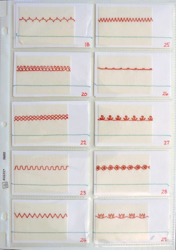 BERNINA Stitch Cards