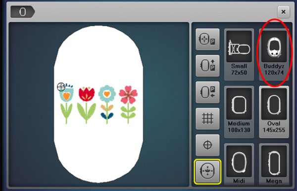 Hat Embroidery - select hoop