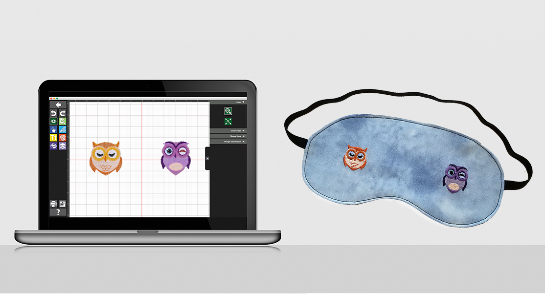 Owl Embroidered Sleep Mask