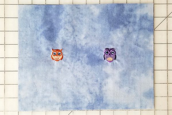 Owl Embroidered Sleep Mask - unhoop