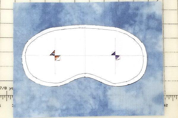 Owl Embroidered Sleep Mask - position pattern