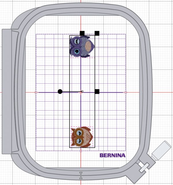 Owl Embroidered Sleep Mask - hoop preview