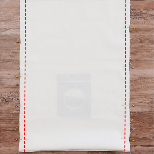 Wash and Wear Applique Bag - seam sides