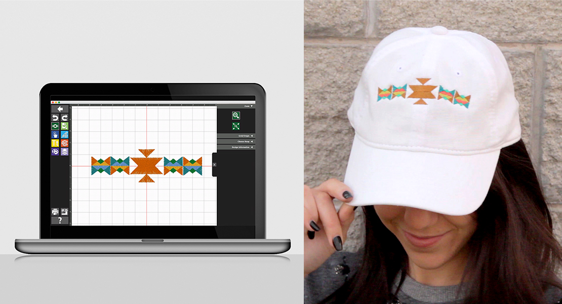 Embroidered Hat with Toolbox