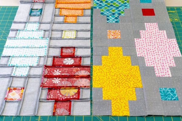 Sew and Press the rows