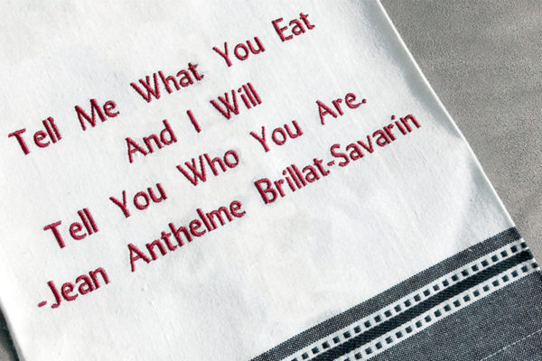 Embroidered Kitchen Towel Tutorial 