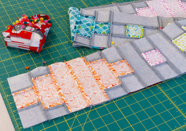 Pin Rows before sewing