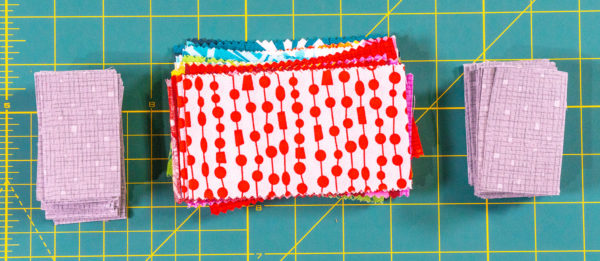 Stacked Units ready to sew