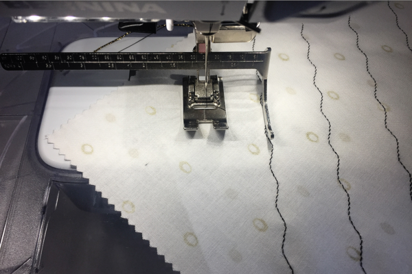 Bobbin Work Seam Guide with Scale