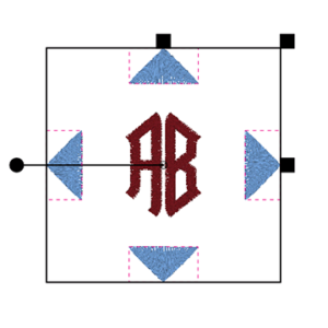 BERNINA Toolbox 2 Letter Monogram - Decoration Selected