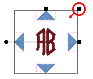 BERNINA Toolbox 2 Letter Monogram - Decoration Resizing