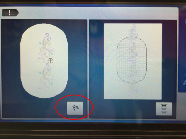 Design Positioning in Machine Embroidery - Finish
