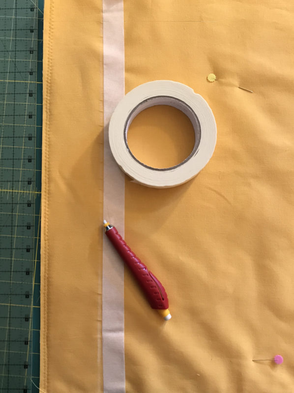 Spider Web Door Banner tutorial WeAllSew Blog - sew a pocket seam
