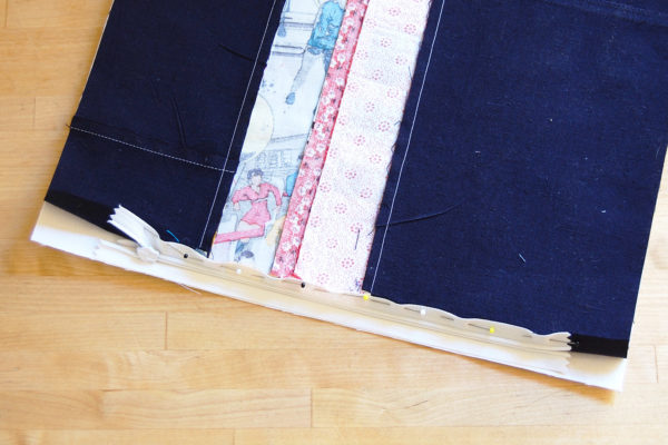 Invisible zipper pillow cover tutorial from WeAllSew