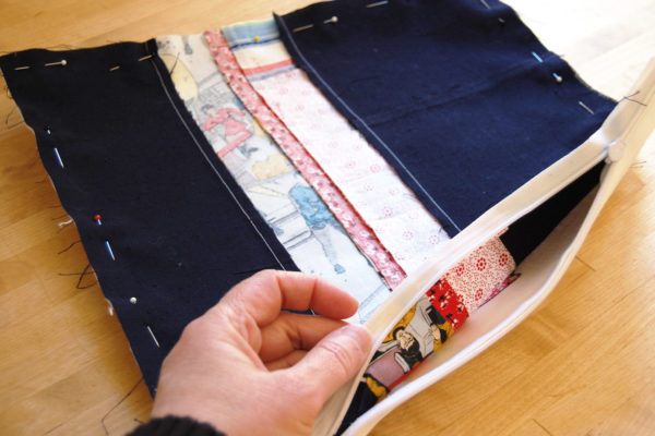 Invisible zipper pillow cover tutorial from WeAllSew