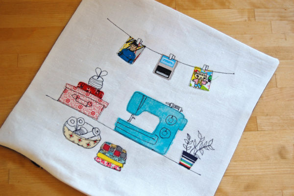 Invisible zipper pillow cover tutorial from WeAllSew