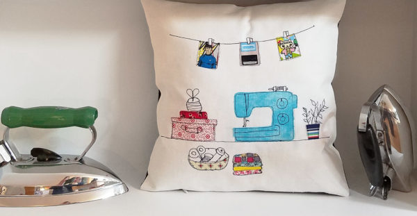Invisible zipper pillow cover tutorial from WeAllSew