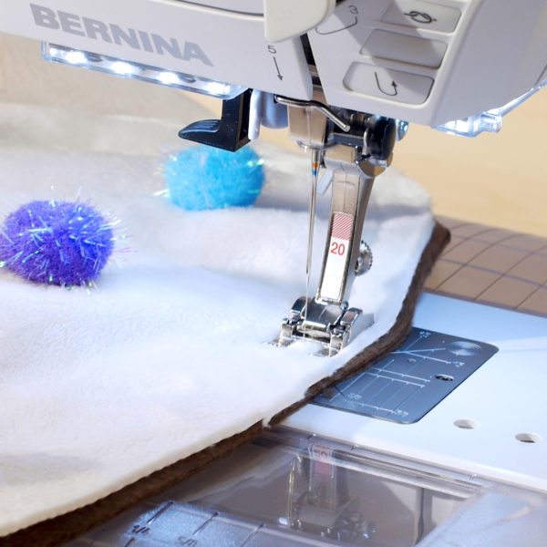 Sprinkle Donut Pillow - sew outer curve