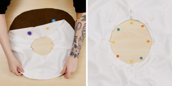 Sprinkle Donut Pillow - pin center