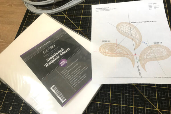 OESD Stabil Stick Template Sheets and the printed PDF