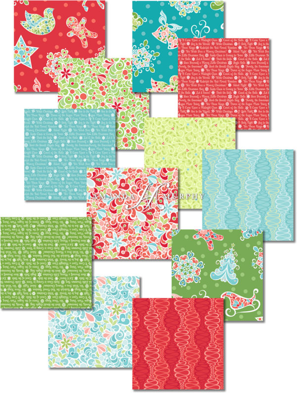 Assorted Prints from the Christmas Magic collection for Contempo of Benartex