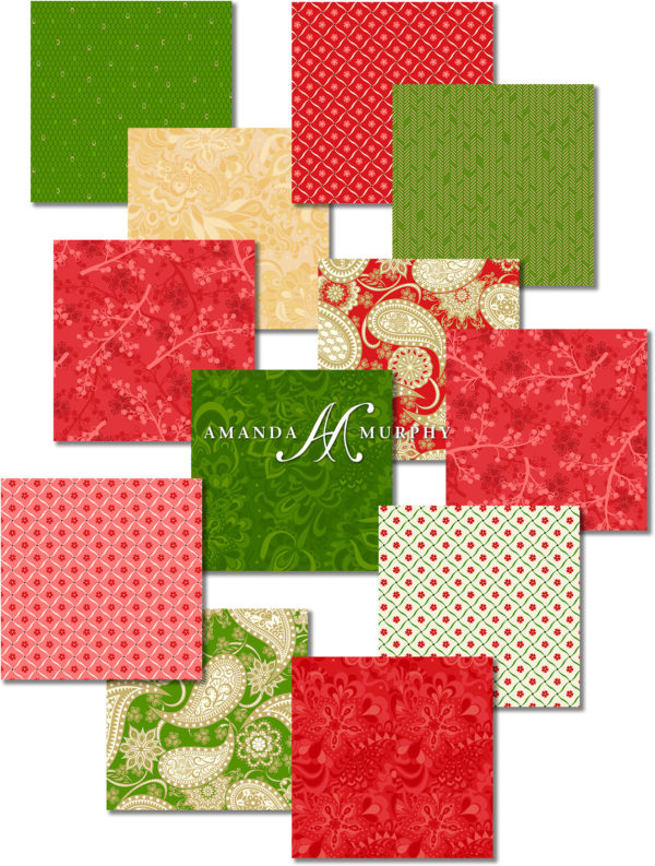 Assorted Prints from the Jubilee Holiday collection for Benartex