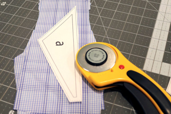 Place Template on Fabric