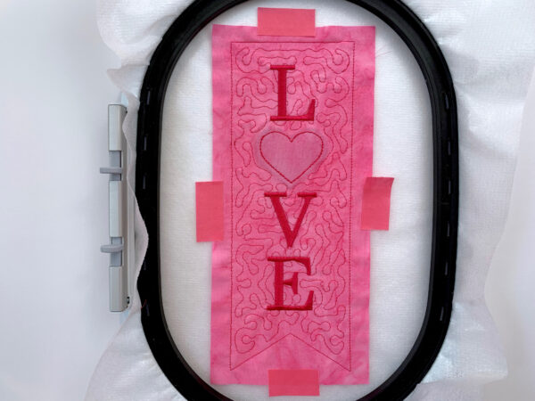 stitch the letters