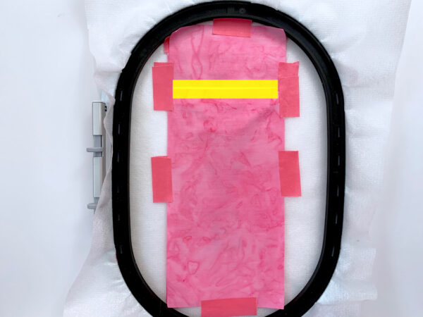 place an extra piece of tape