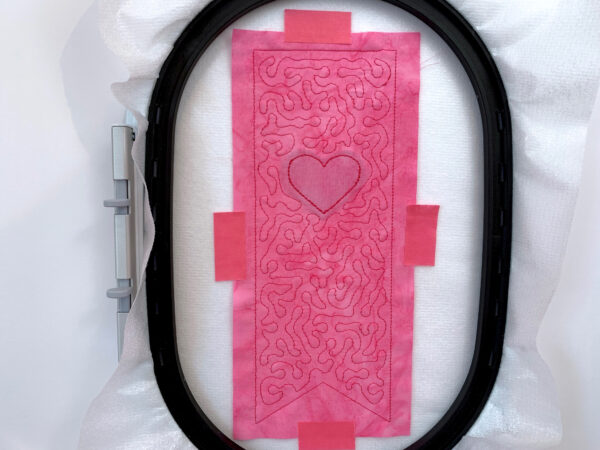 stitch a heart outline