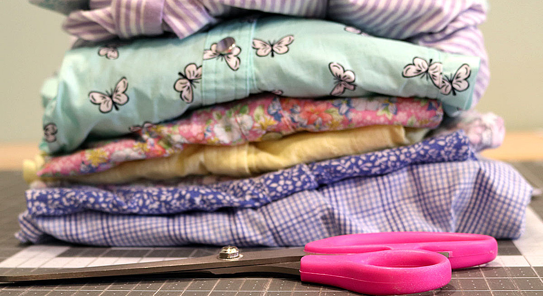 Recycled quilt blocks at WeAllSew