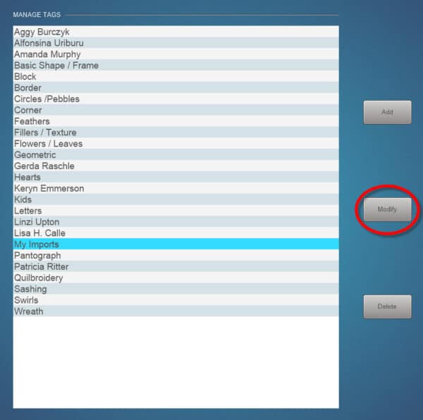 Managing Designs in Q-matic