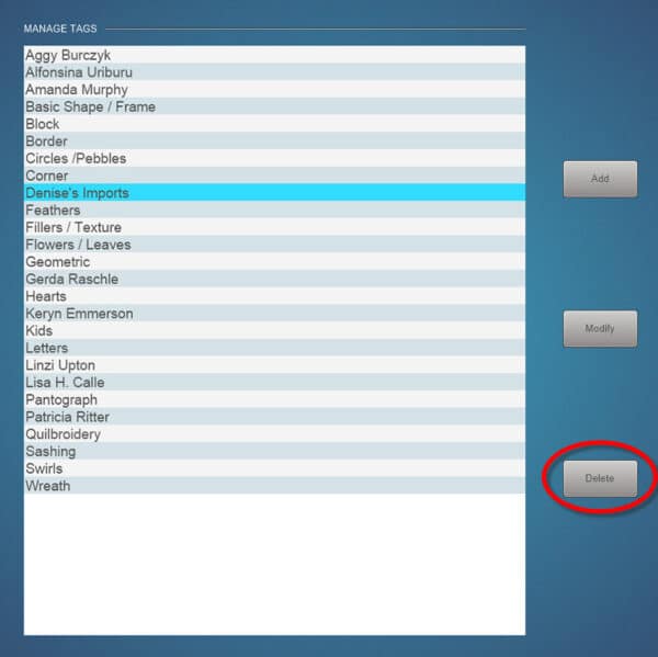 Managing Designs in Q-matic