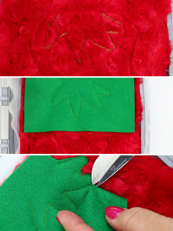 we all sew how to embroider on cuddle luxe in the hoop strawberry pin cushion