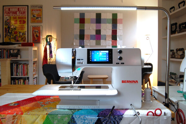 Minki Backed Patchwork Baby Quilt tutorial at WeAllSew