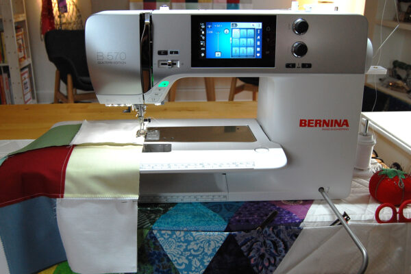 Minki Backed Patchwork Baby Quilt tutorial at WeAllSew