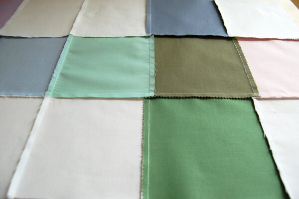 Minki Backed Patchwork Baby Quilt tutorial at WeAllSew