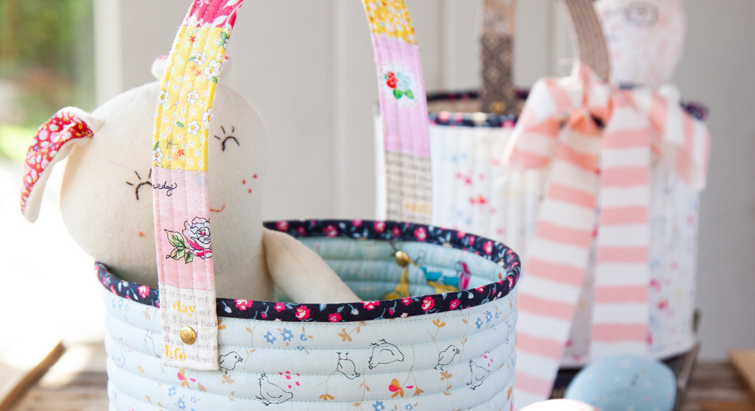 Quilted Easter Basket Tutorial at WeAllSew