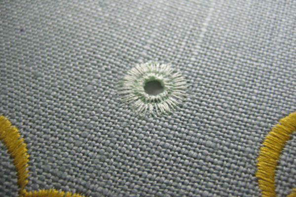 decorative stitch eyelet