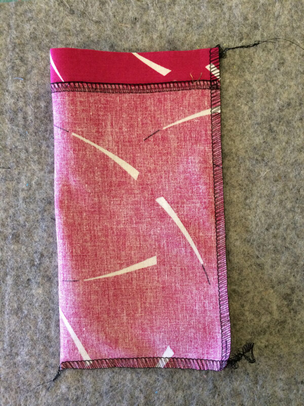 Overlocker drawstring bag tutorial from WeAllSew