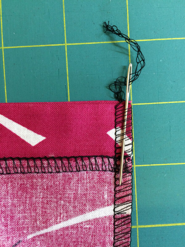 Overlocker drawstring bag tutorial from WeAllSew