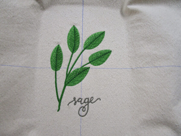 Embroidered Fabric Basket - embroidery design