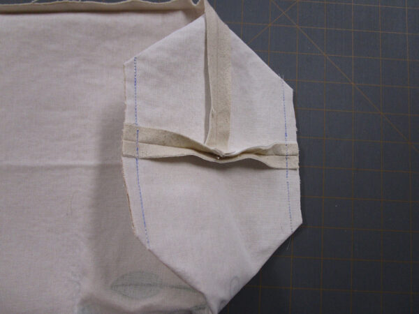 Embroidered Fabric Basket - trim corners