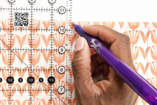 Handmade Heating-Cooling Pad Tutorial: Marking the fabric