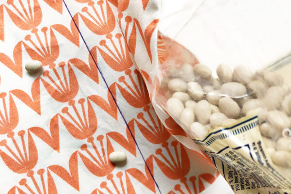 Handmade Heating-Cooling Pad Tutorial: Fill each section and sew
