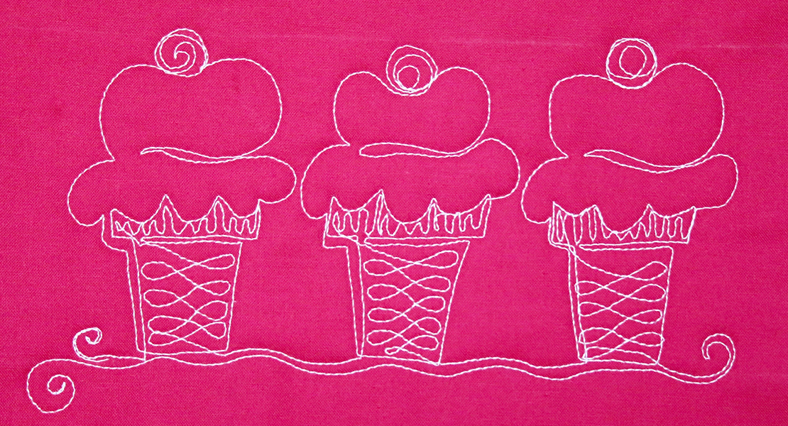 How to Free-motion Quilt Ice Cream Cones
