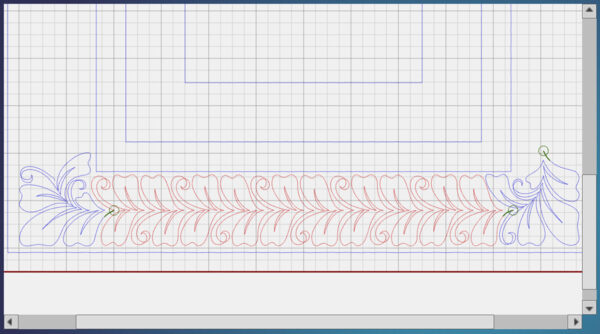 Corners and borders with BERNINA Q-matic
