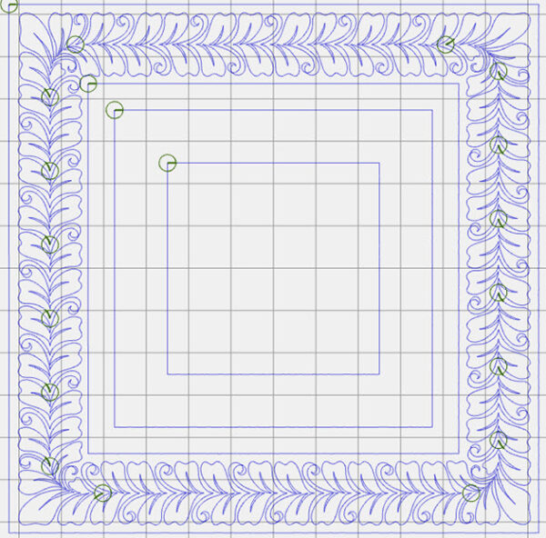 Corners and borders with BERNINA Q-matic